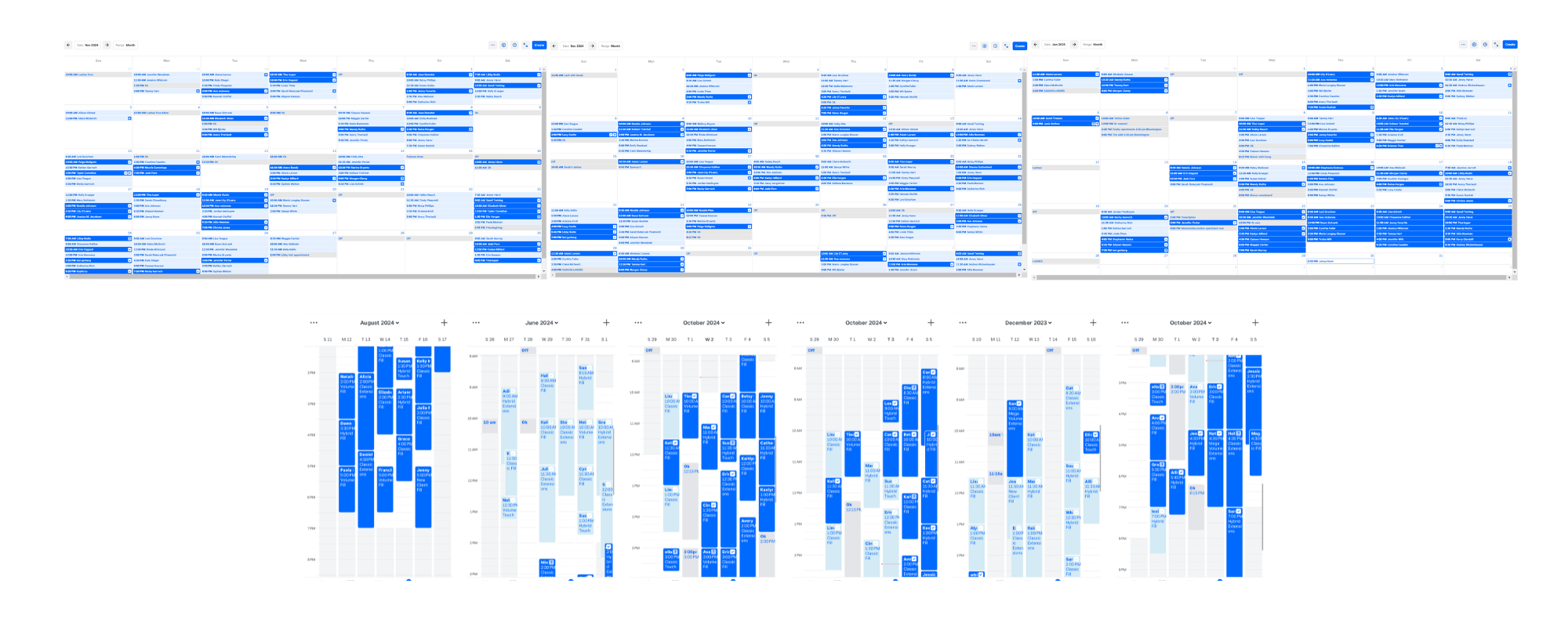 Fully booked lash artist client schedule — grow your lash business with Facebook and Instagram ads