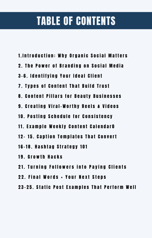 Mastering Organic Growth:  The Ultimate Social Media Guide for Beauty Businesses